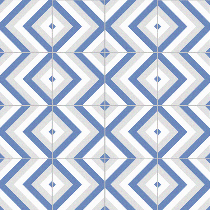 Stonehouse Studio Samba Cornflower Wall & Floor Tiles - 225 x 225mm