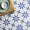 Stonehouse Studio Santana Cornflower Encaustic Effect Tiles - 225 x 225mm