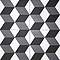 Stonehouse Studio Santiago Smoke Grey Art Deco Wall and Floor Tiles - 225 x 225mm