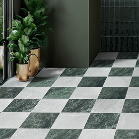 Stonehouse Studio Santori Green Stone Effect Tiles - 223 x 223mm