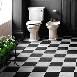 Stonehouse Studio Santori White Stone Effect Wall & Floor Tiles - 223 x 223mm