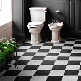 Stonehouse Studio Santori White Stone Effect Wall & Floor Tiles - 223 x 223mm