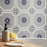 Stonehouse Studio Seville Marine Patterned Wall and Floor Tiles - 225 x 225mm