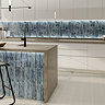 Stonehouse Studio Soule Blue Onyx Marble Effect Wall Tiles - 100 x 300mm