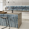 Stonehouse Studio Soule Fluted Blue Onyx Marble Effect Wall Tiles - 150 x 300mm