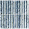 Stonehouse Studio Soule Reeded Blue Onyx Marble Effect Wall Tiles - 150 x 300mm