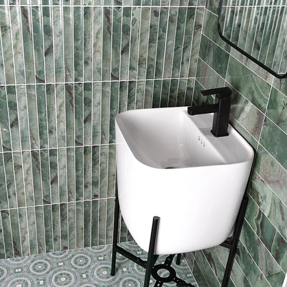 Stonehouse Studio Soule Fluted Green Onyx Marble Effect Wall Tiles - 150 x 300mm