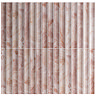 Stonehouse Studio Soule Reeded Pink Onyx Marble Effect Wall Tiles - 150 x 300mm