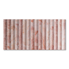 Stonehouse Studio Soule Fluted Pink Onyx Marble Effect Wall Tiles - 150 x 300mm