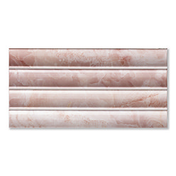 Stonehouse Studio Soule Reeded Pink Onyx Marble Effect Wall Tiles - 150 x 300mm