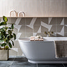 Stonehouse Studio Stockholm Beige Geometric Wall and Floor Tiles - 225 x 225mm