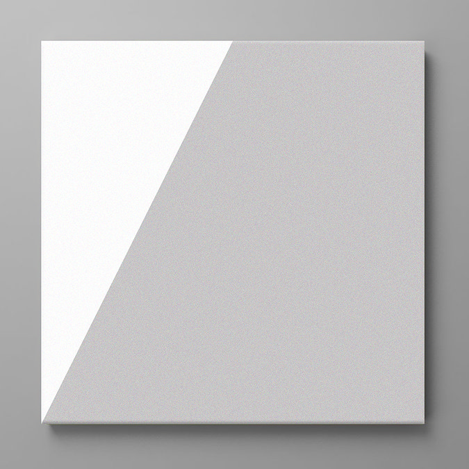 Stonehouse Studio Stockholm Grey Geometric Wall and Floor Tiles - 225 x 225mm