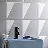 Stonehouse Studio Stockholm Grey Geometric Wall and Floor Tiles - 225 x 225mm