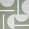 Stonehouse Studio Synergy Olive Patterned Wall and Floor Tiles - 225 x 225mm