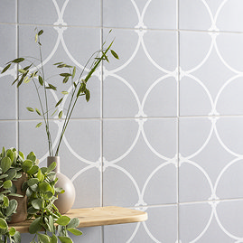 Stonehouse Studio Tatton Cool Grey Wall & Floor Tiles - 225 x 225mm