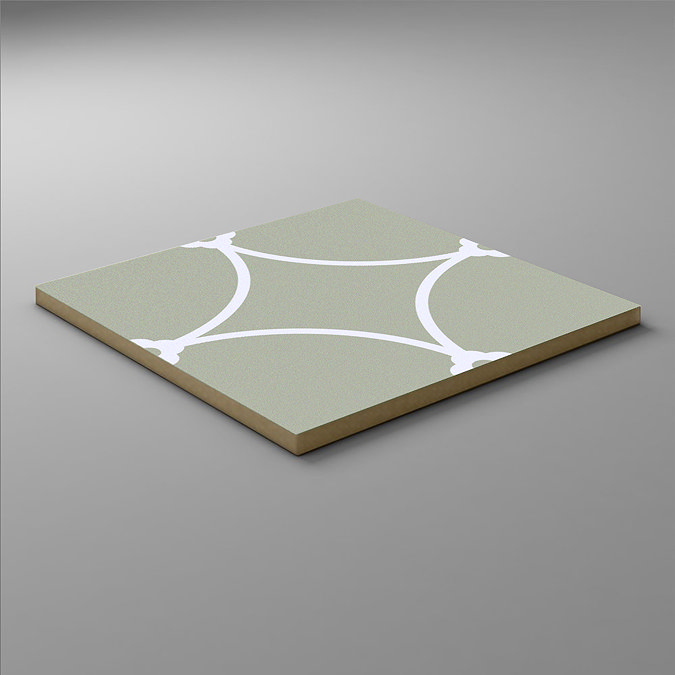 Stonehouse Studio Tatton Fern Wall & Floor Tiles - 225 x 225mm