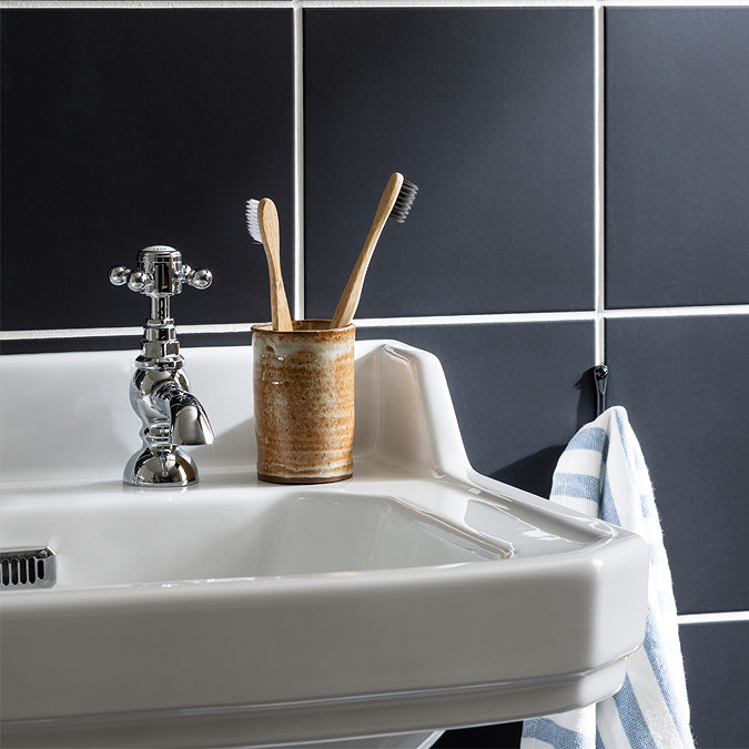 Tetra Matt Black Wall and Floor Tiles - 200 x 200mm Feature Large Image