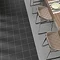 Tetra Matt Black Wall and Floor Tiles - 200 x 200mm Standard Large Image