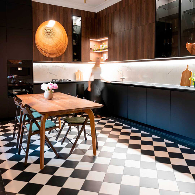 Stonehouse Studio Tetra Matt White Wall and Floor Tiles - 200 x 200mm