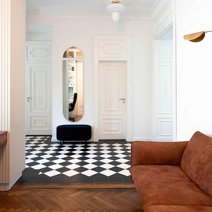 Stonehouse Studio Tetra Matt White Wall and Floor Tiles - 200 x 200mm