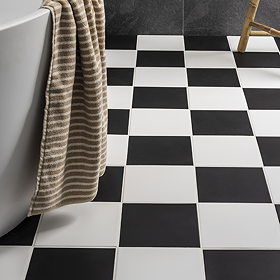 Stonehouse Studio Tetra Matt White Wall and Floor Tiles - 200 x 200mm