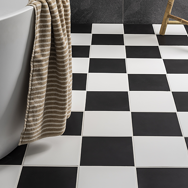 Tetra Matt White Wall and Floor Tiles - 200 x 200mm