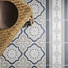 Stonehouse Studio Tissington Grey Border Patterned Wall and Floor Tiles - 225 x 225mm