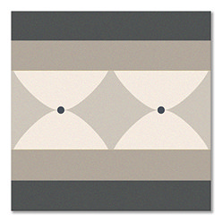 Stonehouse Studio Tissington Grey Border Patterned Wall and Floor Tiles - 225 x 225mm