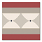 Stonehouse Studio Tissington Terracotta Border Patterned Wall and Floor Tiles - 225 x 225mm