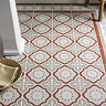 Stonehouse Studio Tissington Terracotta Patterned Wall and Floor Tiles - 225 x 225mm