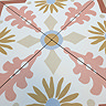 Stonehouse Studio Valencia Pink Floral Patterned Wall & Floor Tiles - 225 x 225mm