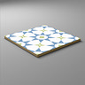 Stonehouse Studio Valletta Cornflower Patterned Wall and Floor Tiles - 225 x 225mm