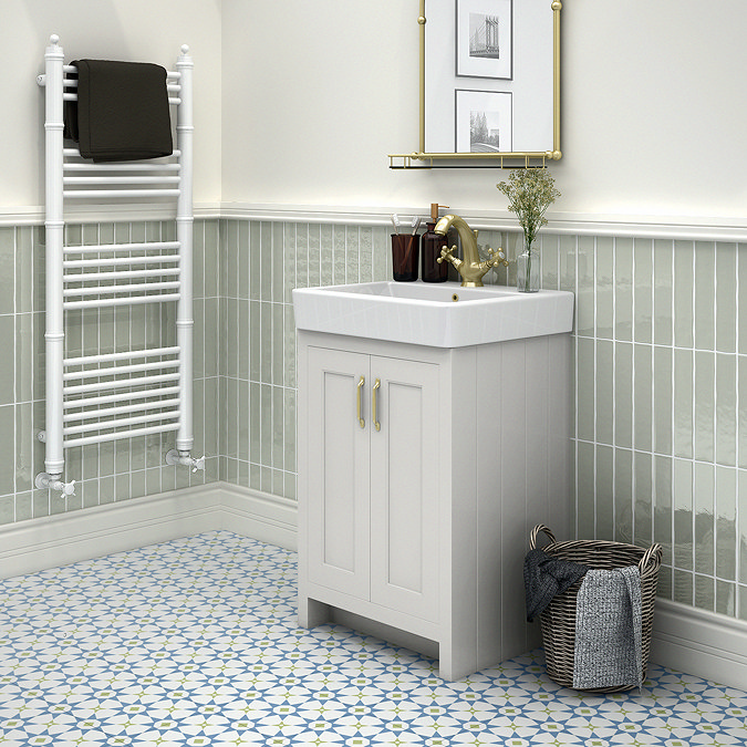 Stonehouse Studio Valletta Cornflower Patterned Wall and Floor Tiles - 225 x 225mm