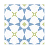 Stonehouse Studio Valletta Cornflower Patterned Wall and Floor Tiles - 225 x 225mm