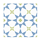Stonehouse Studio Valletta Cornflower Patterned Wall and Floor Tiles - 225 x 225mm