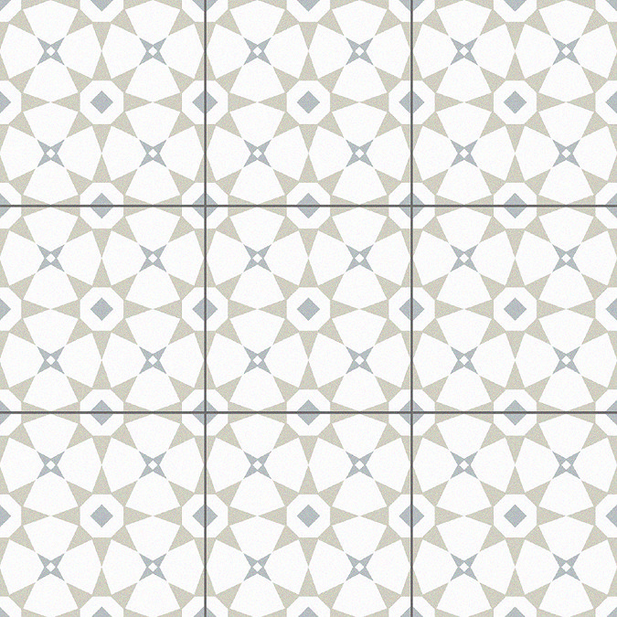 Stonehouse Studio Valletta Pebble Patterned Wall and Floor Tiles - 225 x 225mm