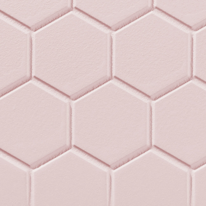 Elise Pink Hexagon Wall and Floor Tiles - 170 x 520mm  additional Large Image