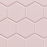 Elise Pink Hexagon Wall and Floor Tiles - 170 x 520mm  additional Large Image