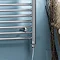 Diamond Straight Electric Heated Towel Rail - W500 x H1000mm - Chrome Profile Large Image