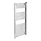 Diamond Straight Heated Electric Towel Rail - W500 x H1200mm - Chrome Large Image