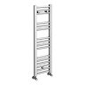 Diamond Heated Towel Rail - W300 x H1000mm - Chrome - Straight