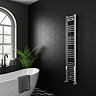 Diamond Heated Towel Rail - W300 x H1600mm - Chrome - Straight Large Image