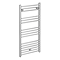 Diamond Heated Towel Rail - W500 x H1000mm - Chrome - Straight