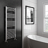 Toreno Heated Towel Rail – Chrome – 500 x 1200mm – Straight Bars
