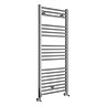 Diamond Heated Towel Rail - W500 x H1200mm - Chrome - Straight