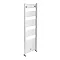 Diamond Heated Towel Rail - W500 x H1600mm - Chrome - Straight  Profile Large Image