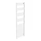 Diamond Heated Towel Rail - W500 x H1800mm - White - Straight Large Image