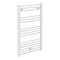 Diamond Heated Towel Rail - W600 x H1000mm - White - Straight