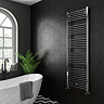 Diamond Heated Towel Rail - W600 x H1800mm - Chrome - Straight