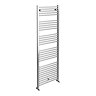Diamond Heated Towel Rail - W600 x H1800mm - Chrome - Straight